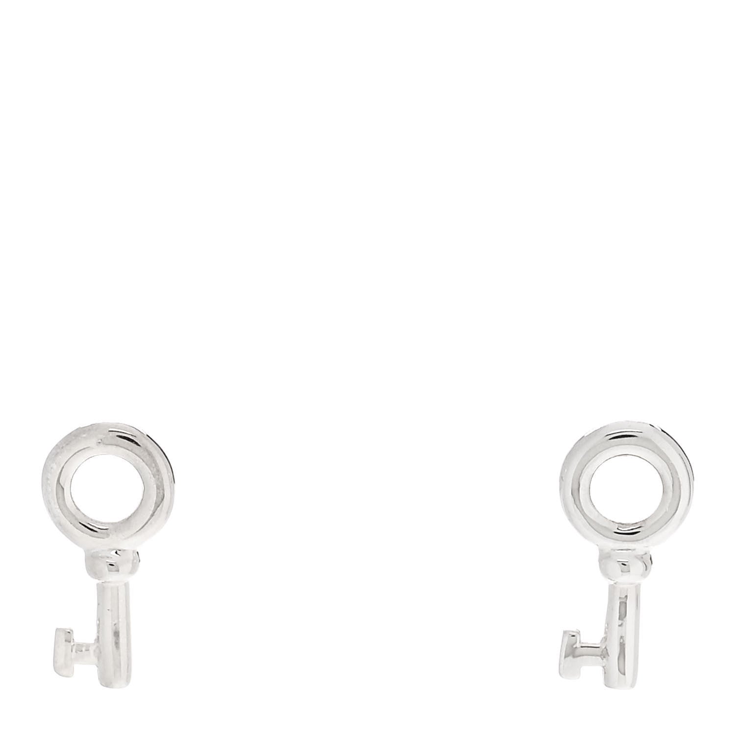 Tiffany Sterling Silver Key Earrings 1 of 5