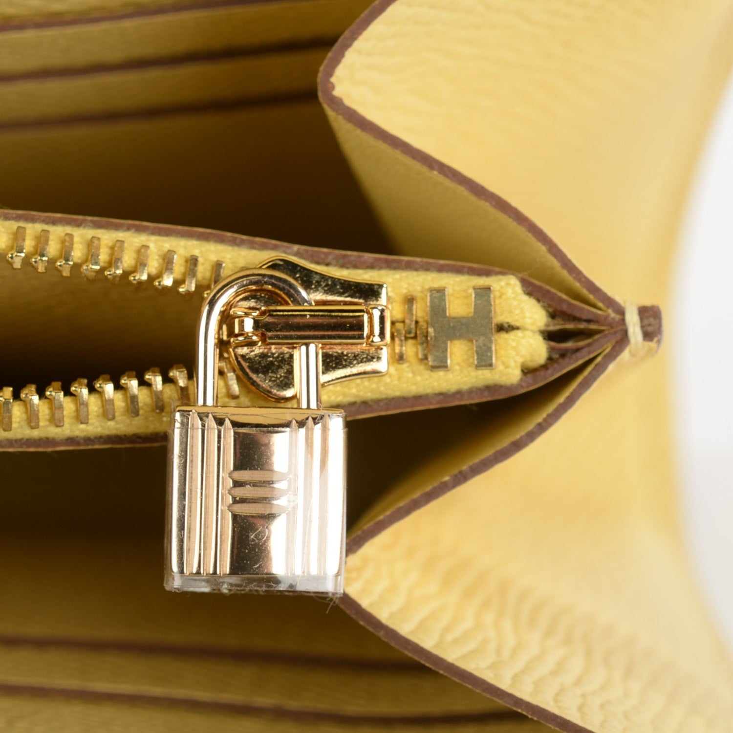 Hermes Epsom Kelly Longue Wallet Soufre 5 of 14