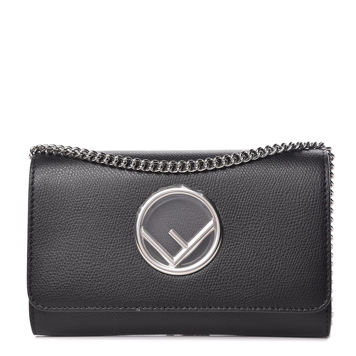 Fendi Vitello Cruise F is Fendi Wallet on Chain Black 1 of 11