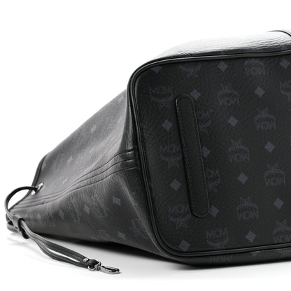 MCM Visetos Large Liz Reversible Shopper Tote Black 19 of 21