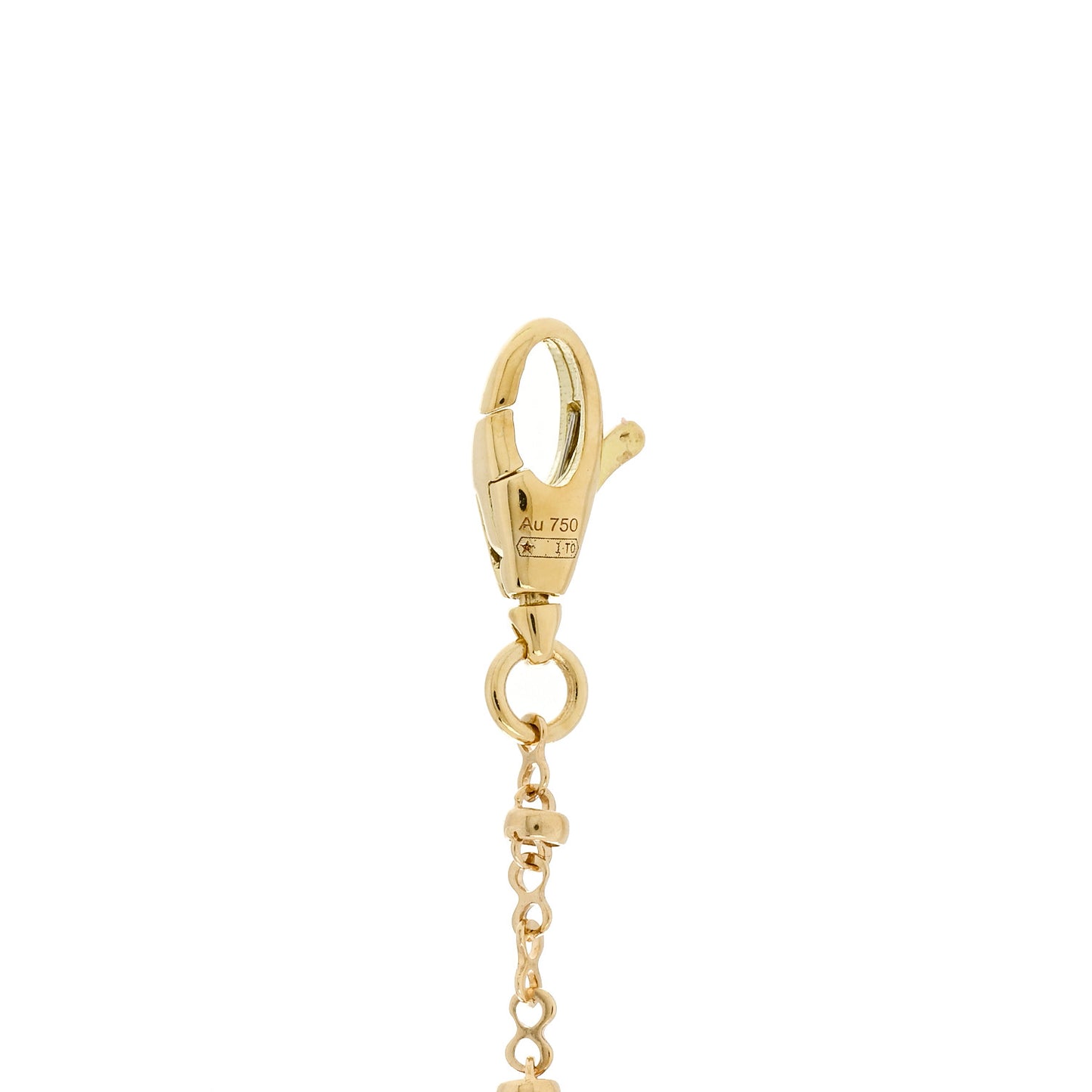 18K Yellow Gold Diamond Flora Necklace