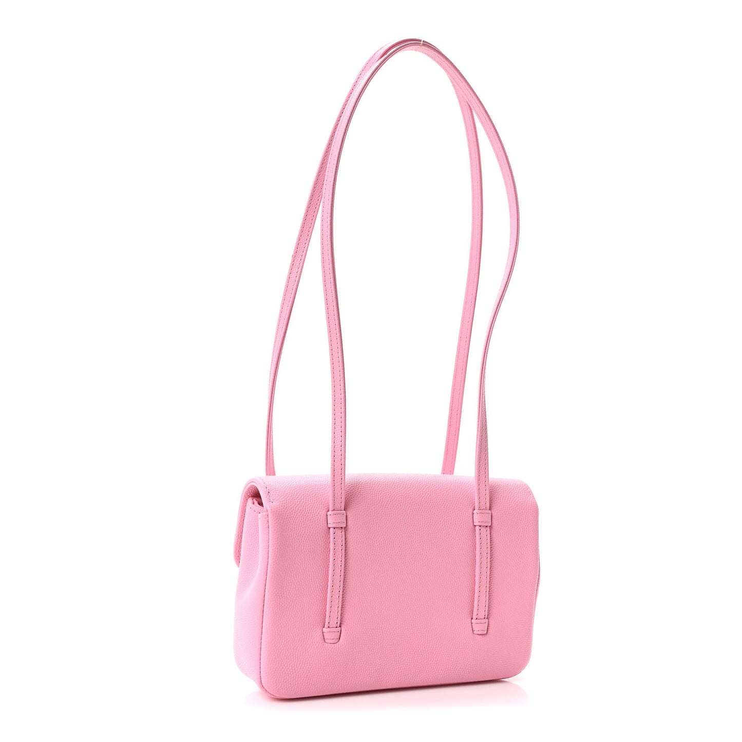 Shiny Caviar Mini Preppy Coco Shoulder Bag Rose