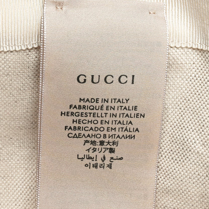 Gucci GG Supreme Monogram Azalea Calfskin Dusty Carnation Retro Interlocking G Bucket Hat S Beige Ebony Multicolor 9 of 10