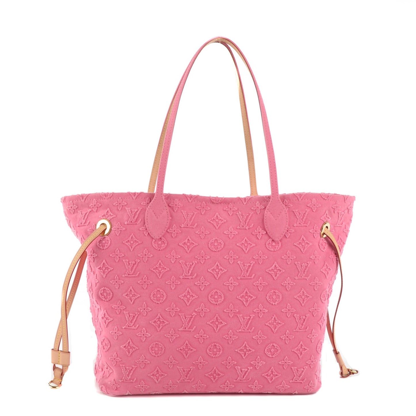 Monogram Denim Neverfull MM Rose
