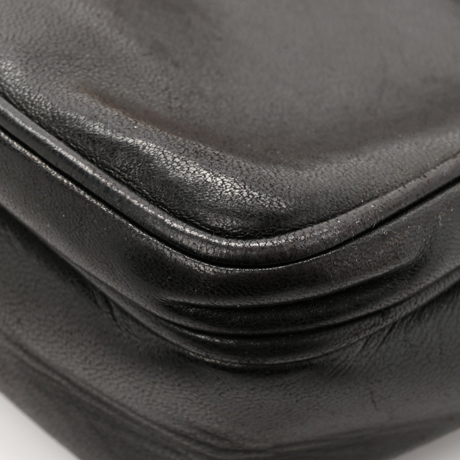 Chanel Lambskin Flap Shoulder Bag Black 12 of 14