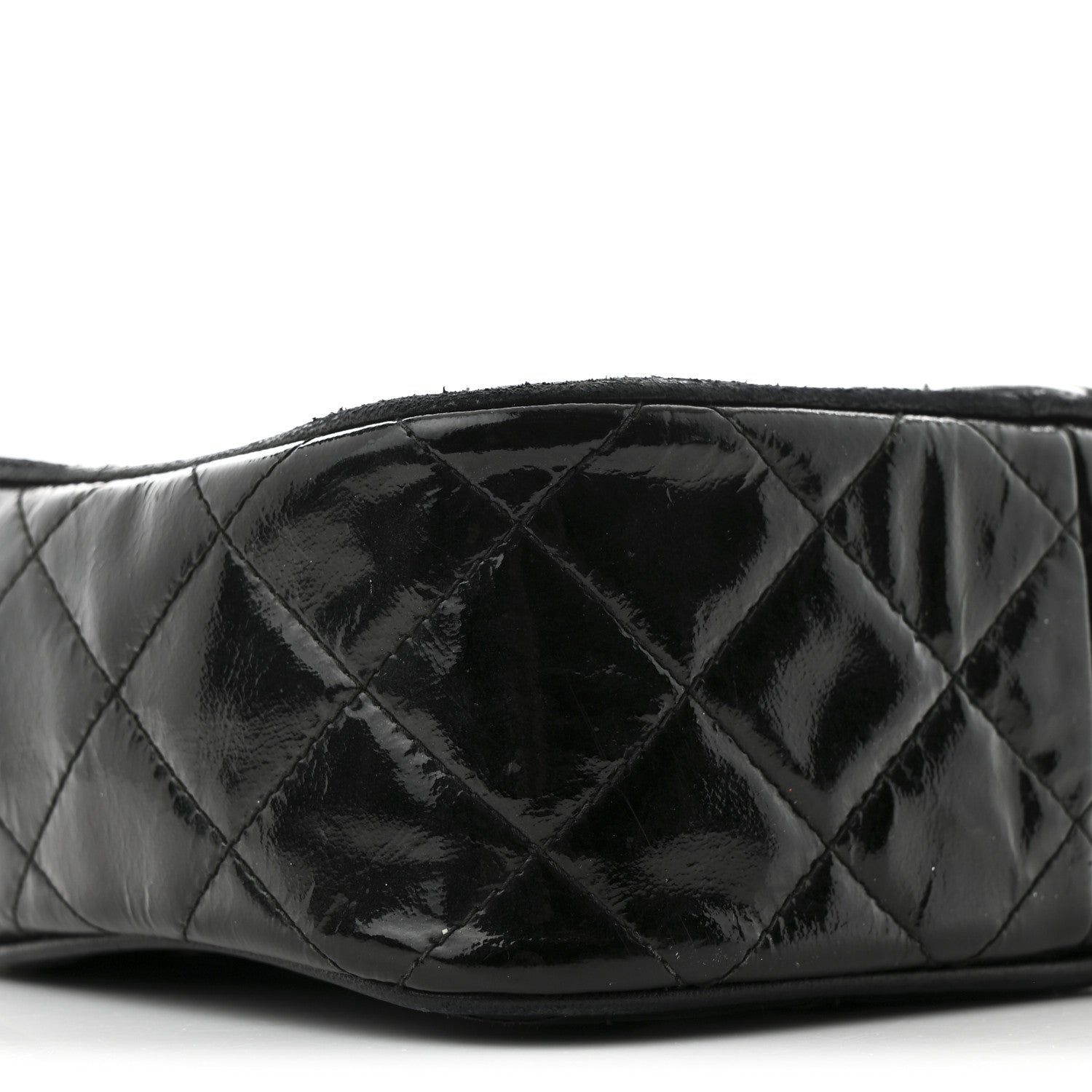 Chanel Patent Quilted Tassel Camera Case Black 10 of 11