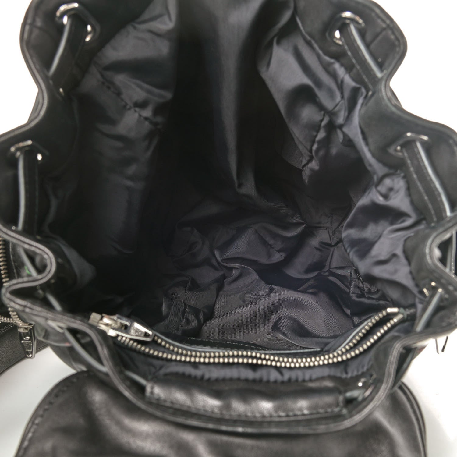 Alexander Wang Lambskin Rose Studded Mini Marti Convertible Backpack Black Rhodium Hardware 4 of 6