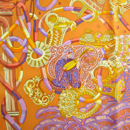Hermes Silk Au Fil Du Carre Scarf 90 6 of 11