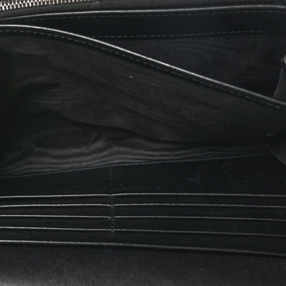Gucci Calfskin Matelasse GG Marmont Chain Wallet Black 5 of 11