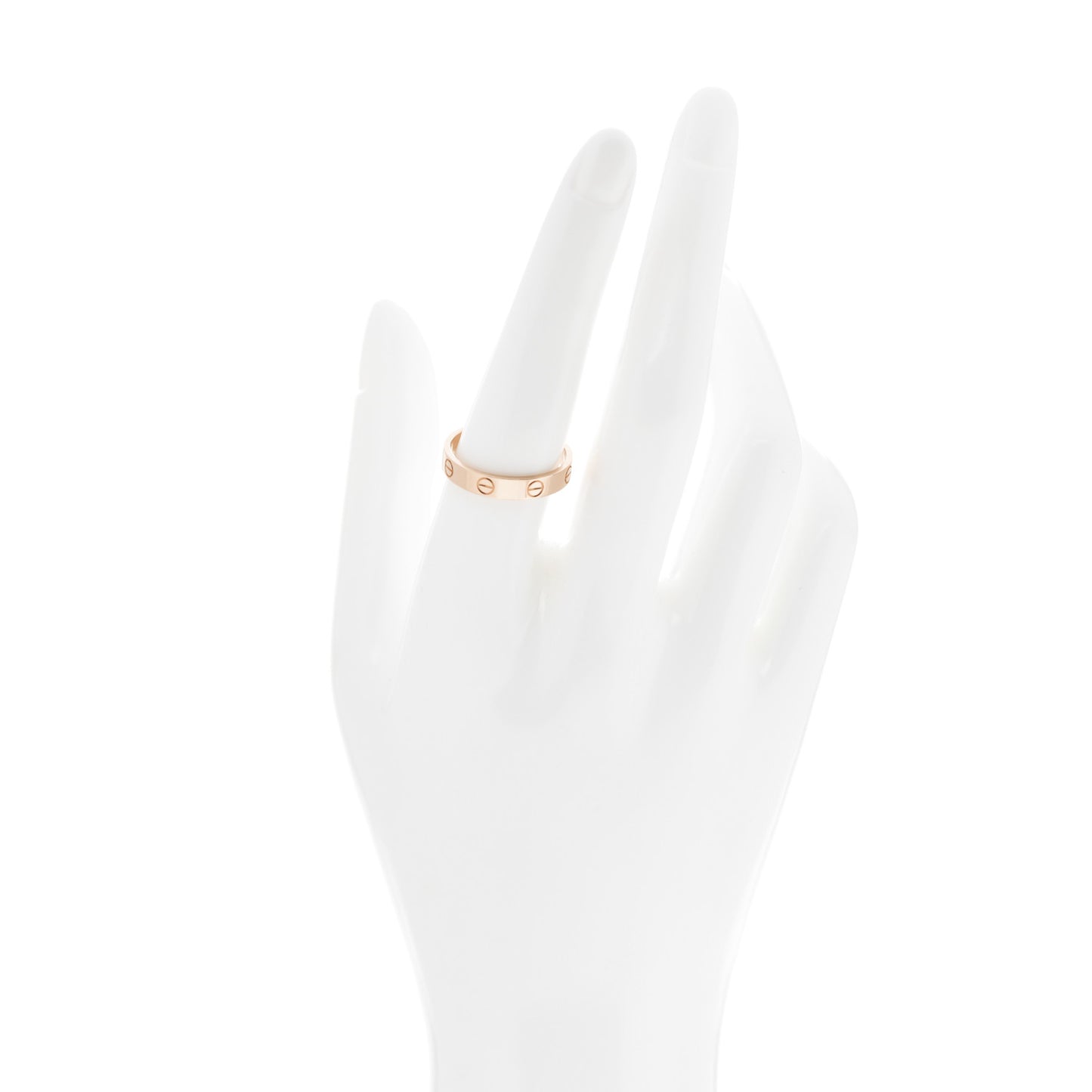 18K Pink Gold 3.5mm LOVE Wedding Band Ring 56 7.75