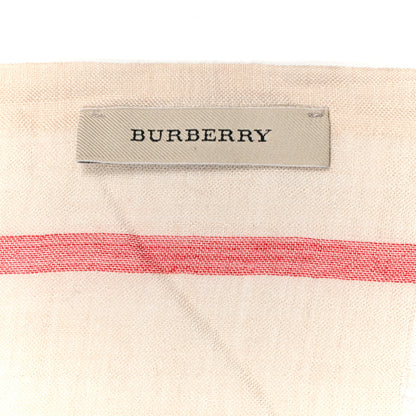 Burberry Wool Silk Gauze Giant Check Scarf Trench 3 of 4