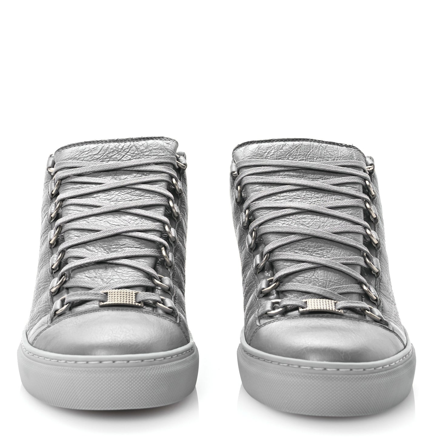 Agneau Arena Opaque Womens High Top Sneakers 41 Gris Fer