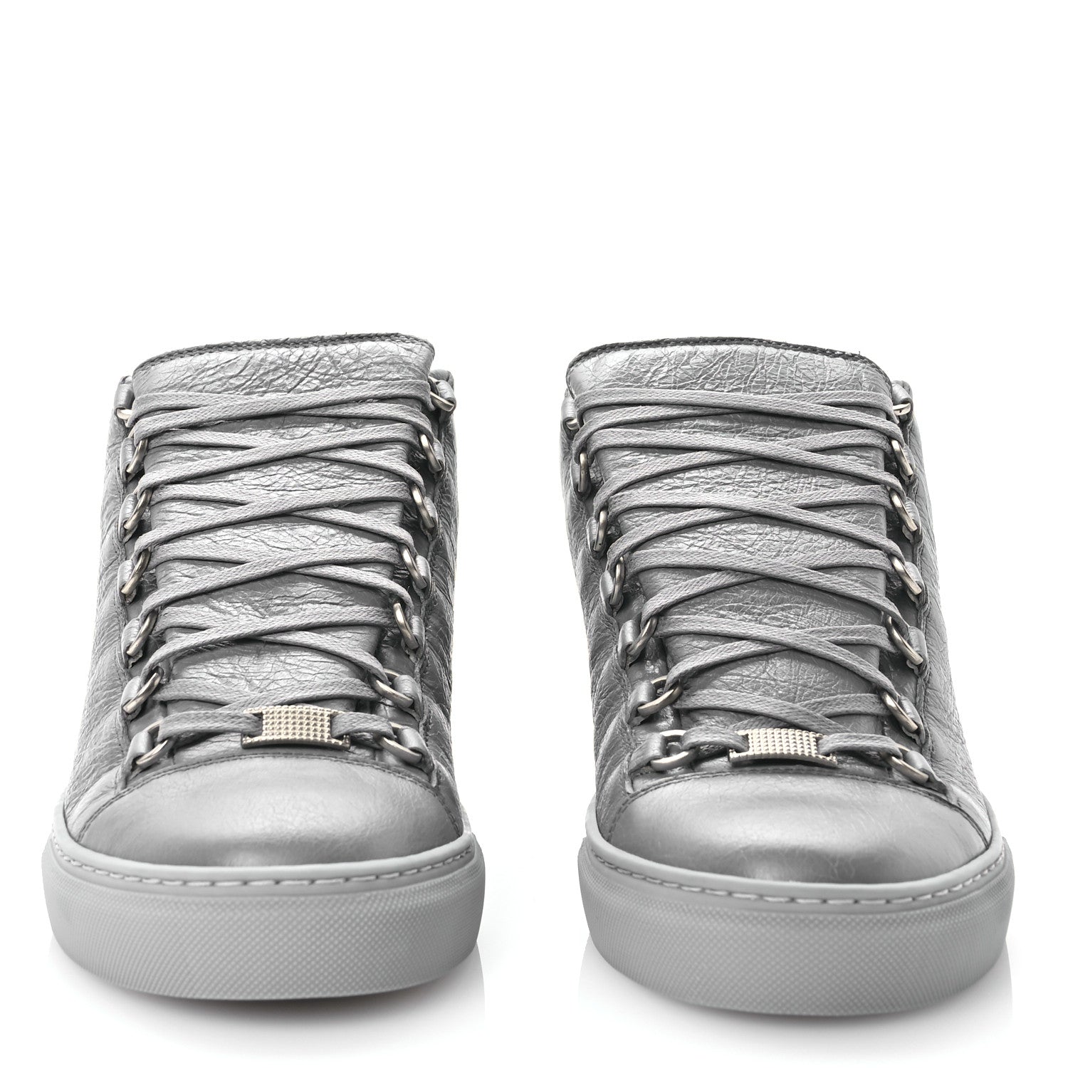 Balenciaga Agneau Arena Opaque Womens High Top Sneakers 41 Gris Fer 2 of 8