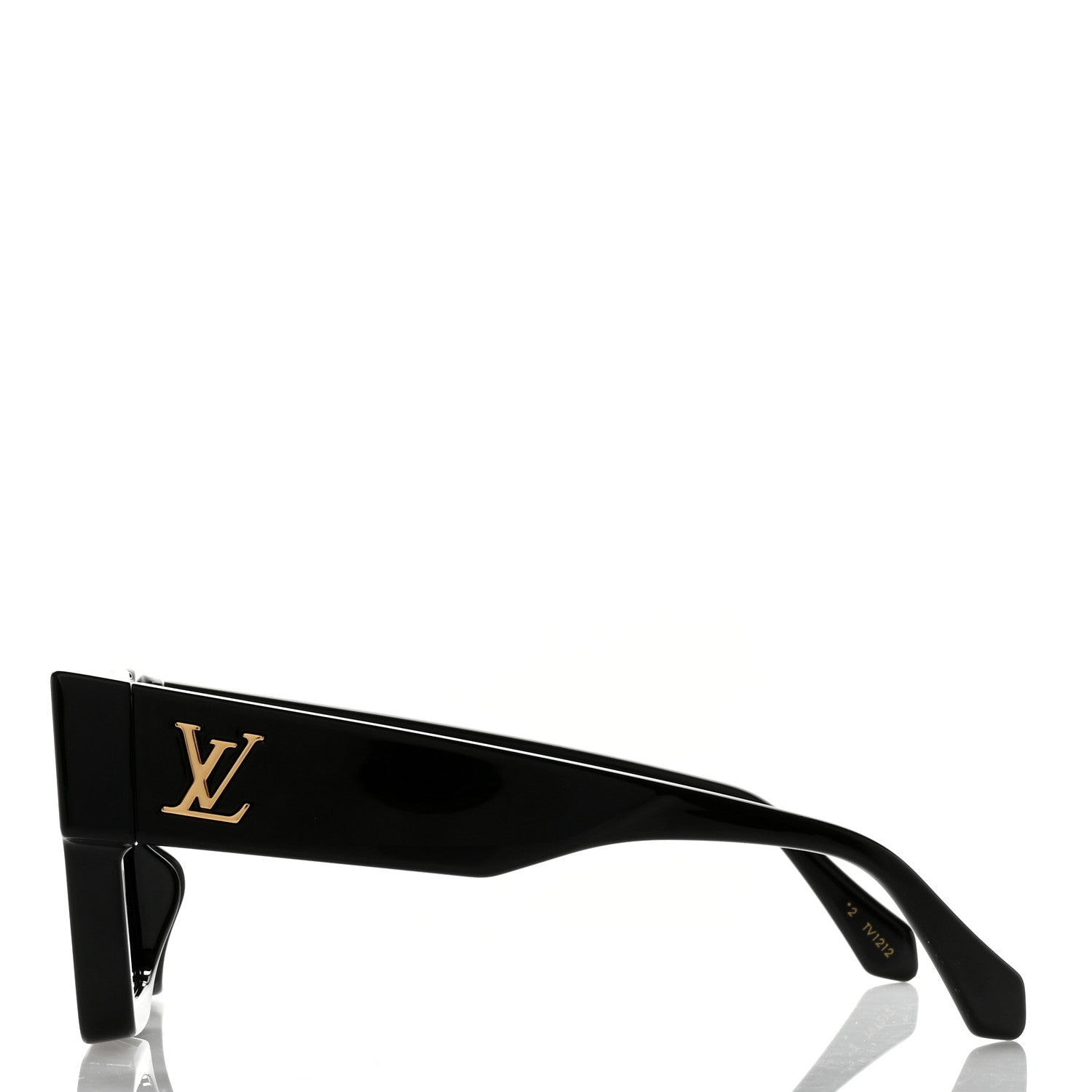 Louis Vuitton Acetate Swarovski Crystal Cyclone Sunglasses Z1578W Black 3 of 9