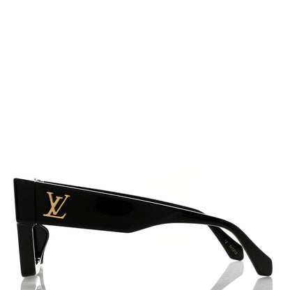 Louis Vuitton Acetate Swarovski Crystal Cyclone Sunglasses Z1578W Black 3 of 9