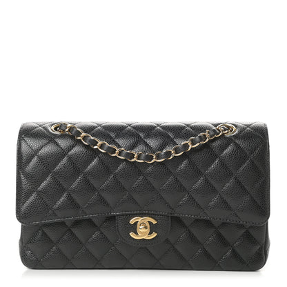 Chanel Caviar Quilted Medium Double Flap Black 1 of 12