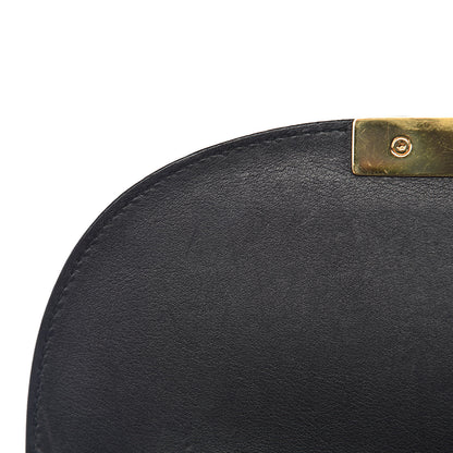 Gucci GG Supreme Monogram Web Medium Padlock Messenger Shoulder Bag Black 8 of 12