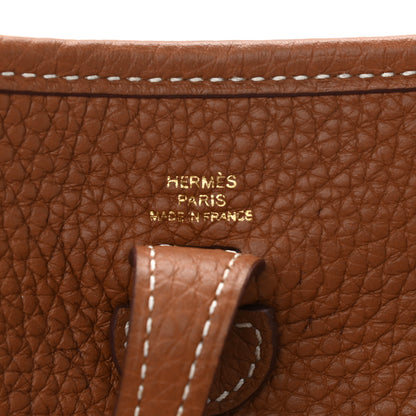 Hermes Taurillon Clemence Evelyne TPM Gold 6 of 11