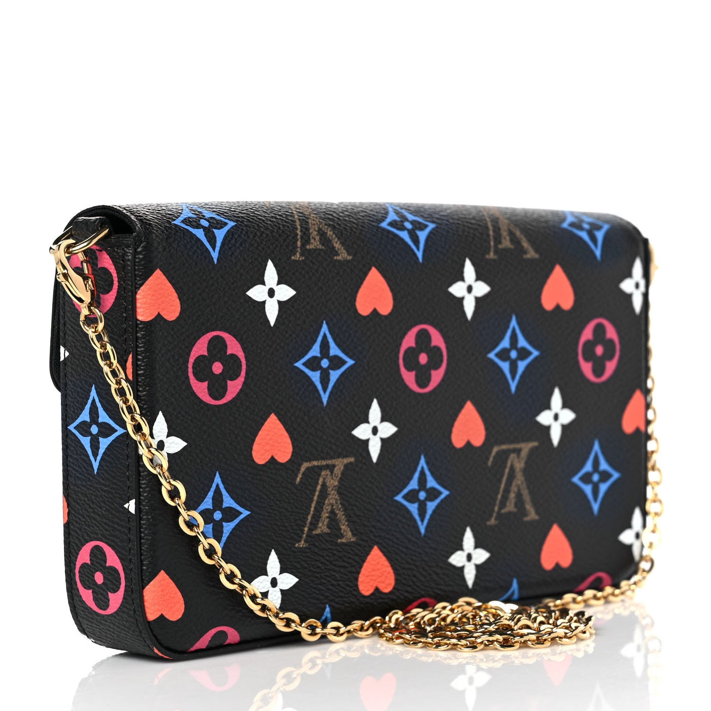 Game On Felicie Chain Wallet Black