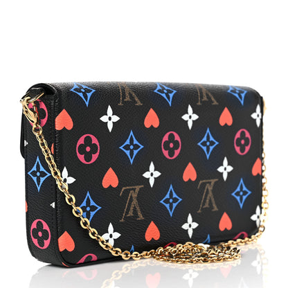 Louis Vuitton Game On Felicie Chain Wallet Black 4 of 9