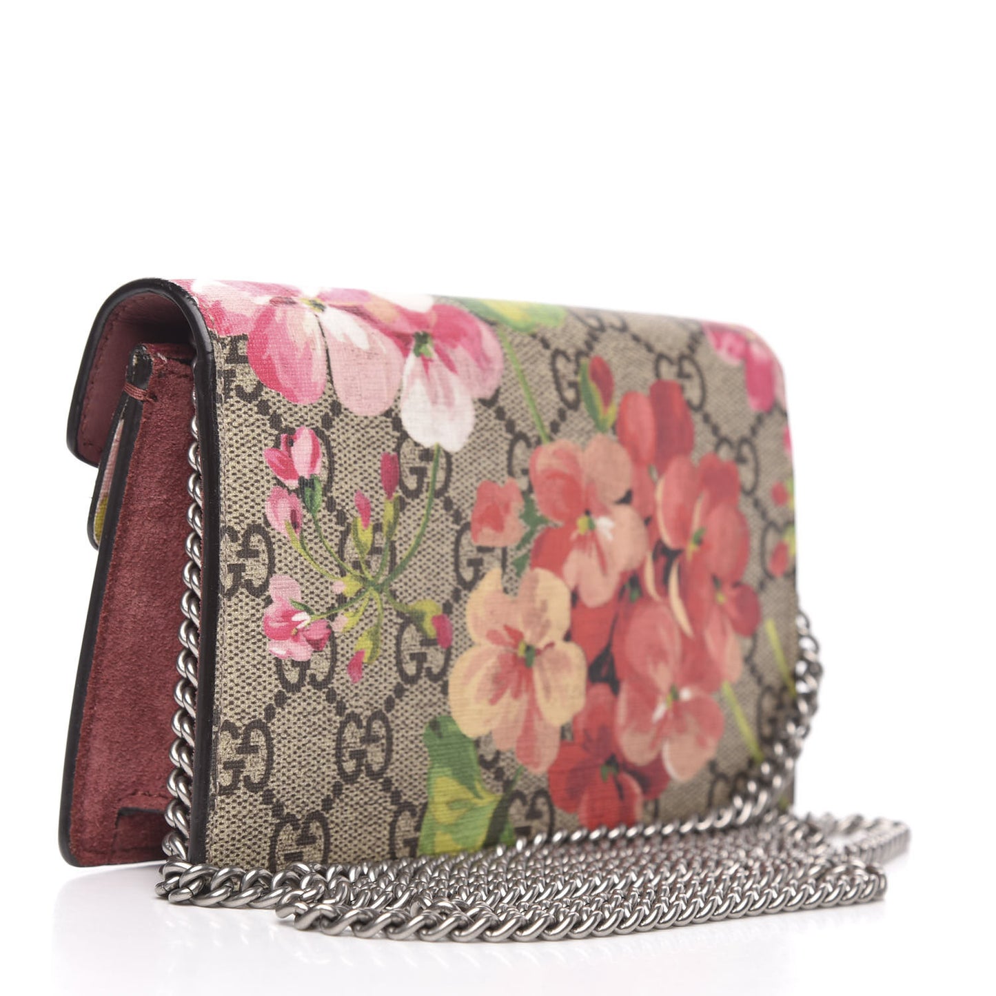 GG Supreme Monogram Blooms Super Mini Dionysus Shoulder Bag Beige Multicolor Dry Rose