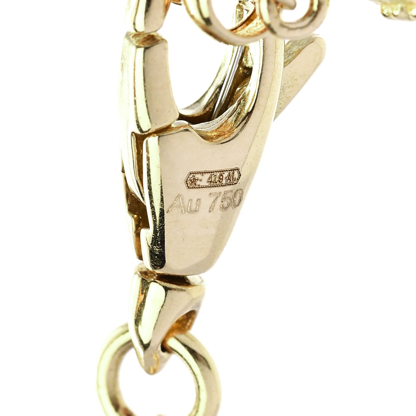 18K Yellow Gold Diamond Flora Necklace