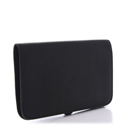 Hermes Togo Dogon Duo Wallet Black 3 of 10