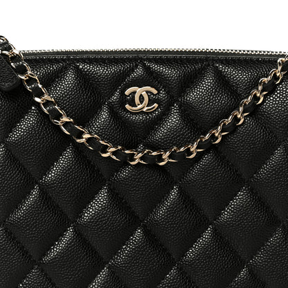 Chanel Caviar Quilted Purse With Chain Black 8 of 11