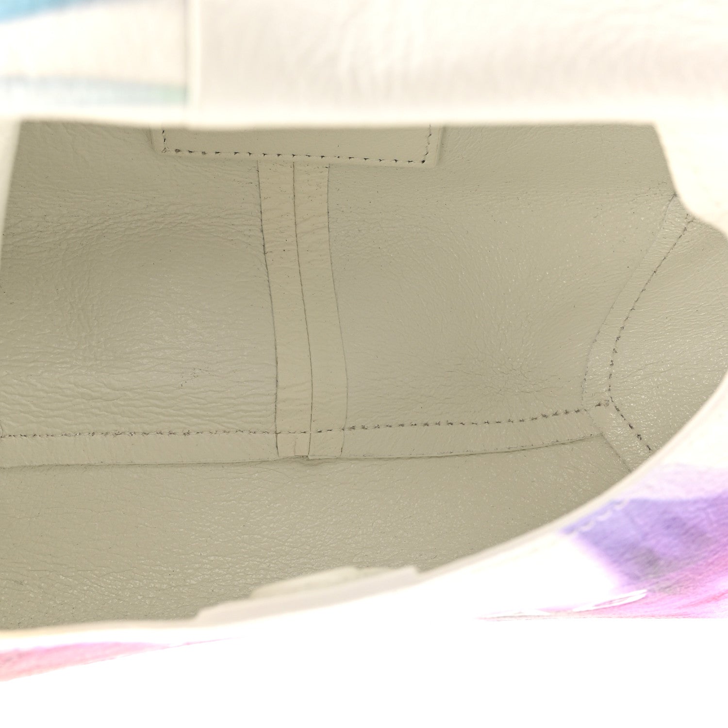 Marc Jacobs Crinkled Calfskin Future Floral Mini The Sack Bag White Multicolor 5 of 12