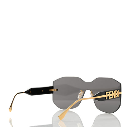 Fendi Metal Fendigraphy Shield Sunglasses FE40067U Black 4 of 7