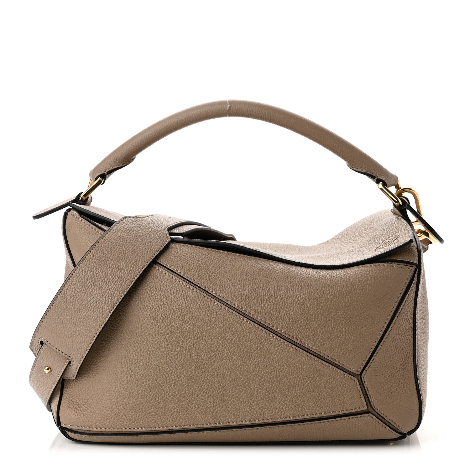 Loewe Calfskin Medium Puzzle Bag Sand 1 of 9