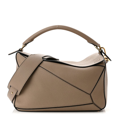 Loewe Calfskin Medium Puzzle Bag Sand 1 of 9