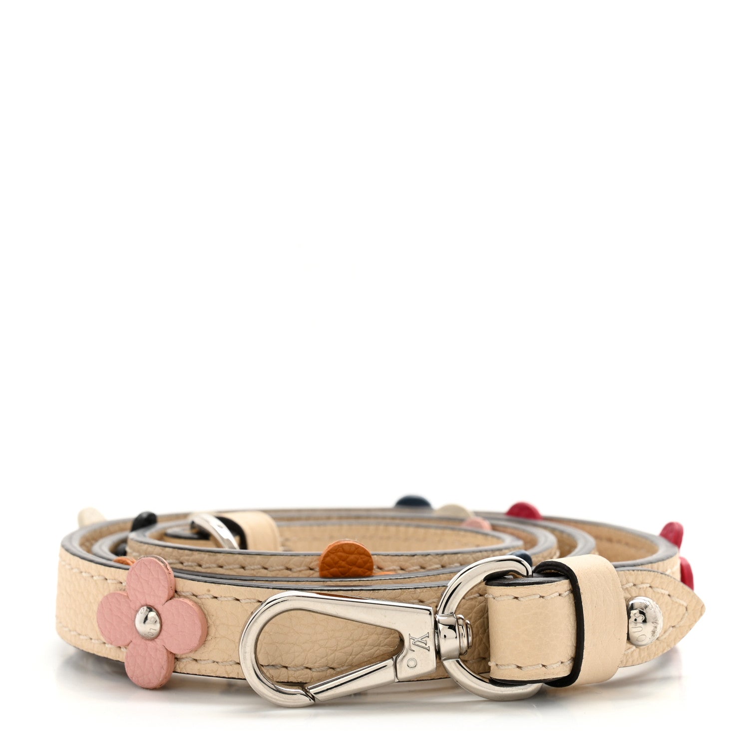 Louis Vuitton Calfskin Flowers Strap Creme 1 of 4