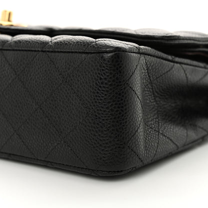 Chanel Caviar Quilted Medium Double Flap Black 10 of 11