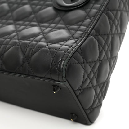 Christian Dior Ultra Matte Calfskin Cannage Medium Lady Dior Black 11 of 14