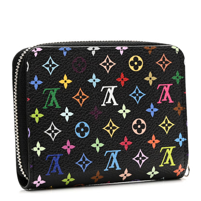 Louis Vuitton LV x TM Monogram Multicolor Zippy Coin Purse Black 3 of 8