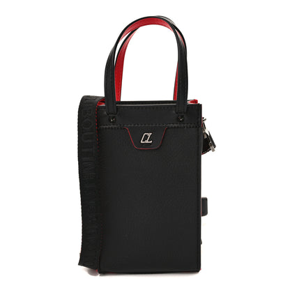 Christian Louboutin Grained Calfskin Mini Ruistote Tote Black 1 of 8