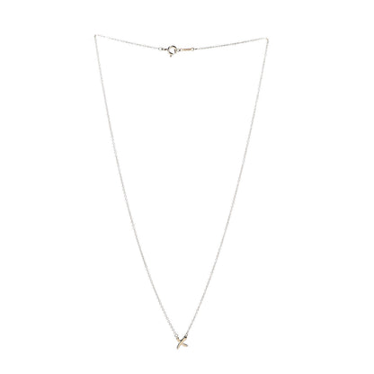 Tiffany 18K Yellow Gold Mini Paloma Picasso Graffiti X Pendant Necklace 3 of 5