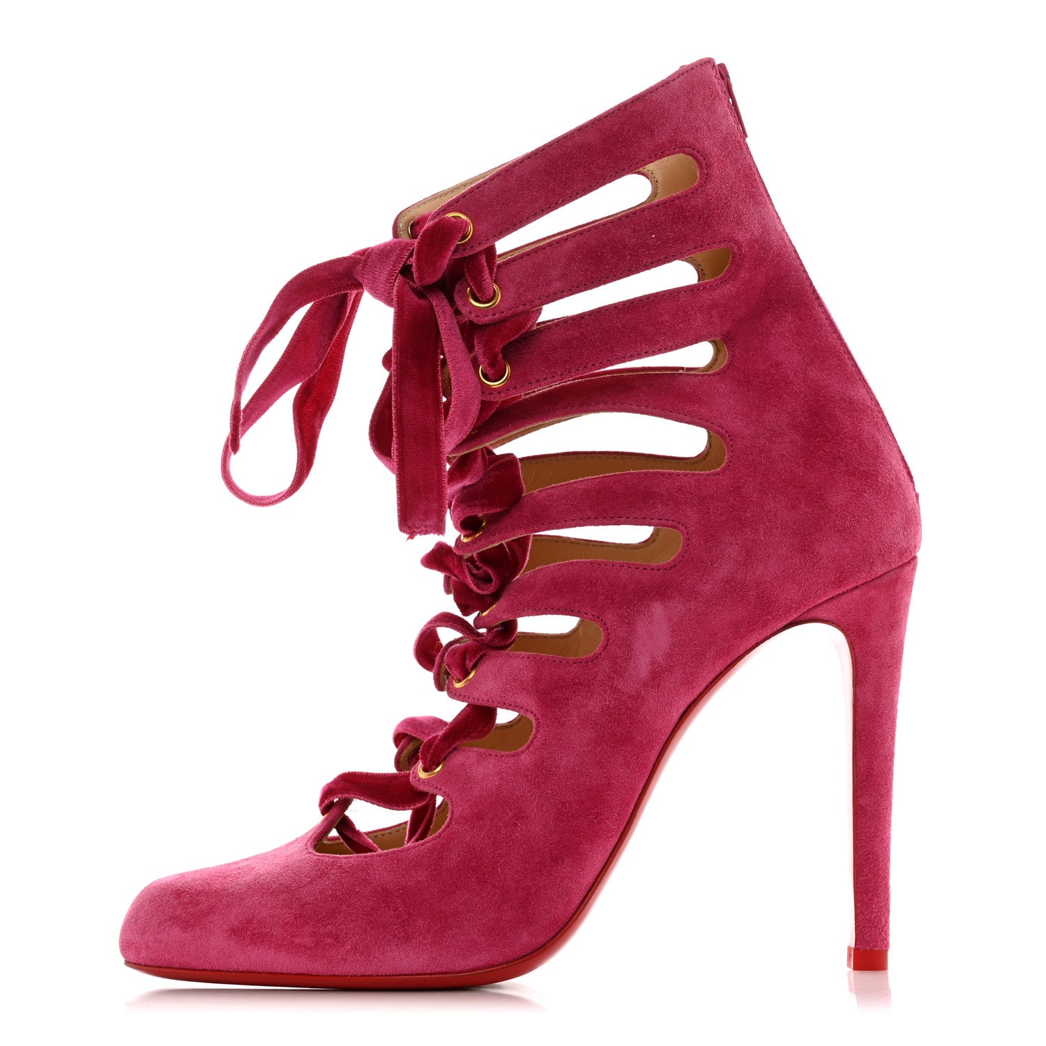 Christian Louboutin Veau Velours Spinetita 100 Ankle Boots 38 LouLou 1 of 7