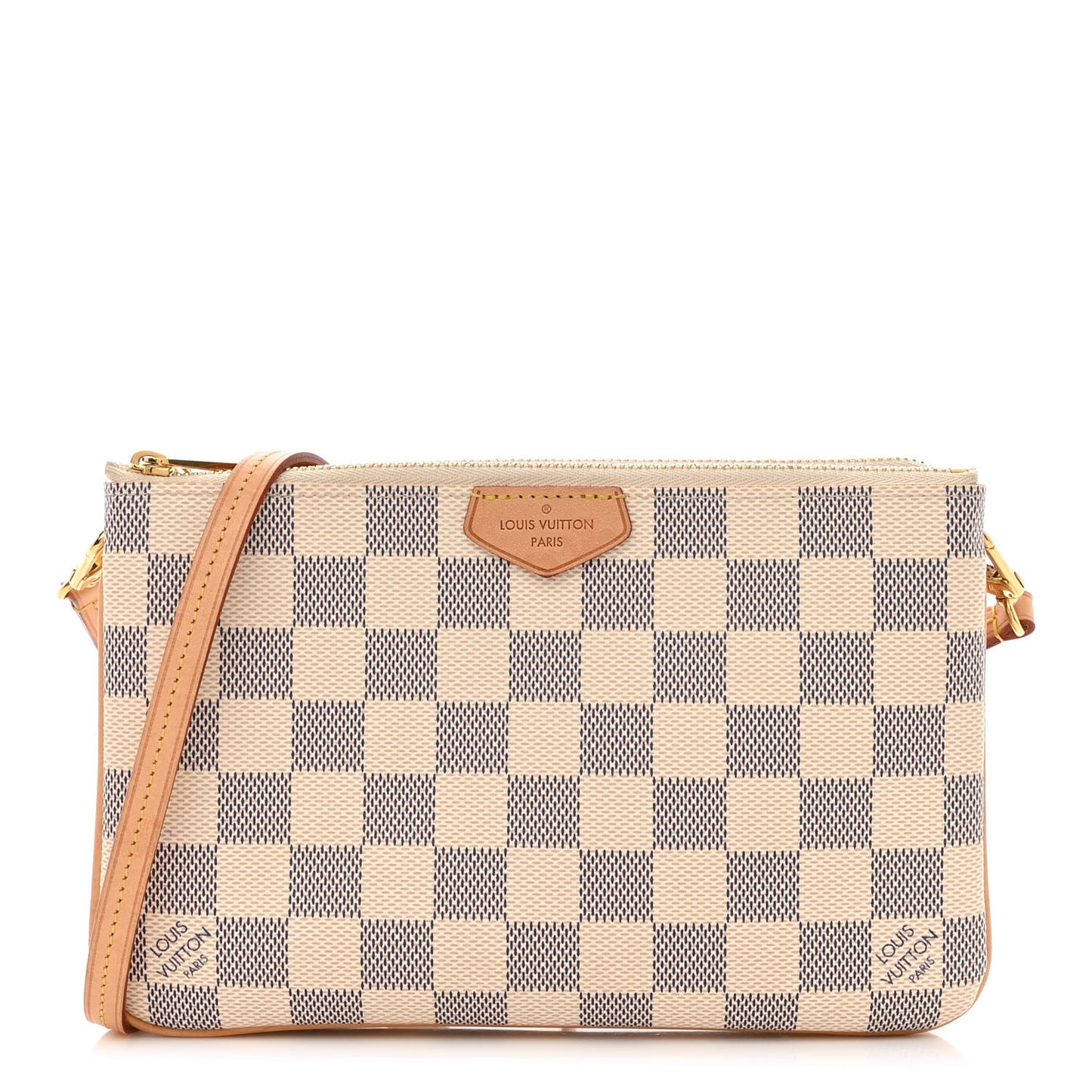 Damier Azur Double Zip Pochette