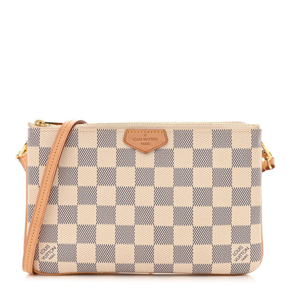 Louis Vuitton Damier Azur Double Zip Pochette 1 of 13
