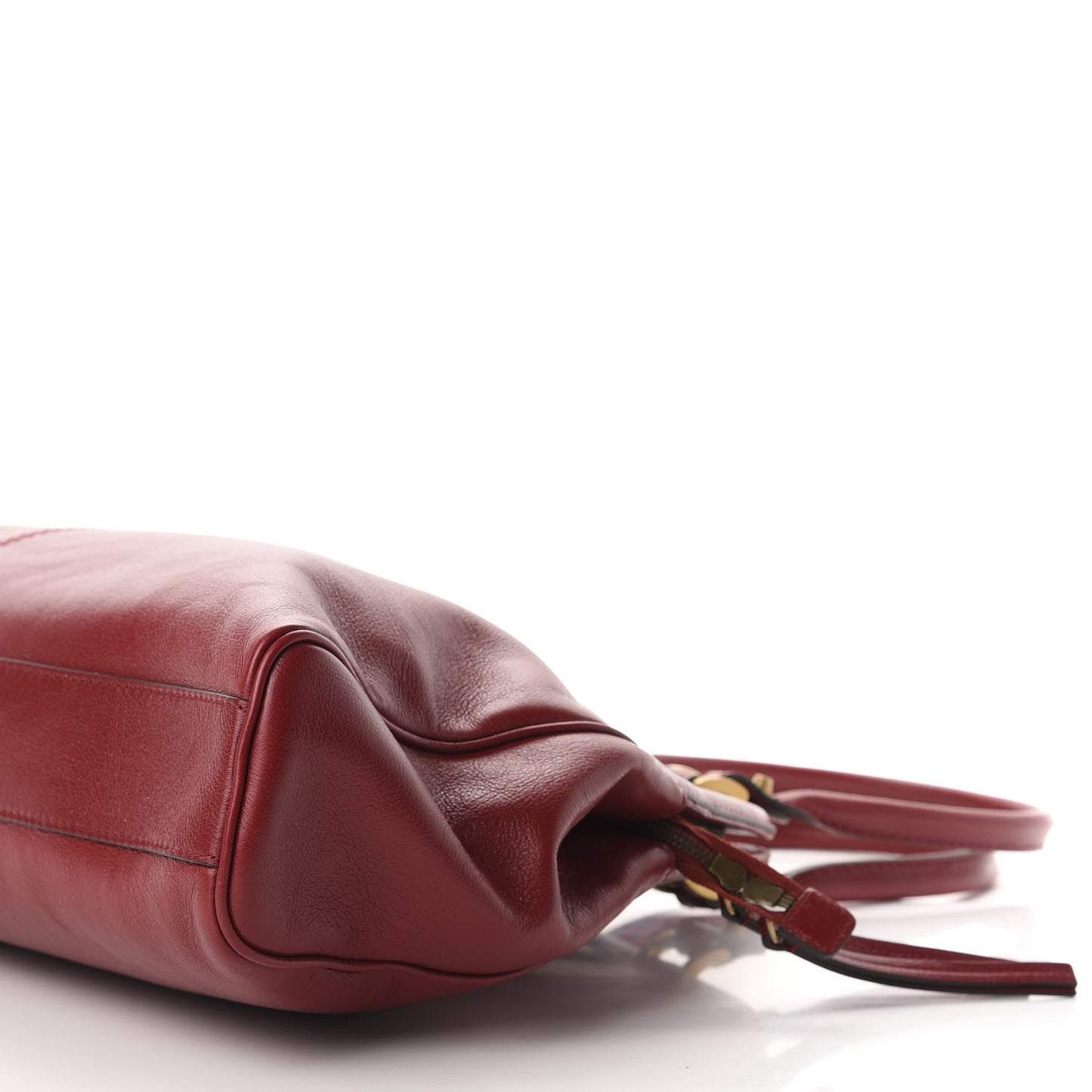 Calfskin Large Re(Belle) Top Handle Bag Red