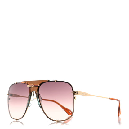 Gucci Metal Square Frame Sunglasses GG0739S 1 of 8