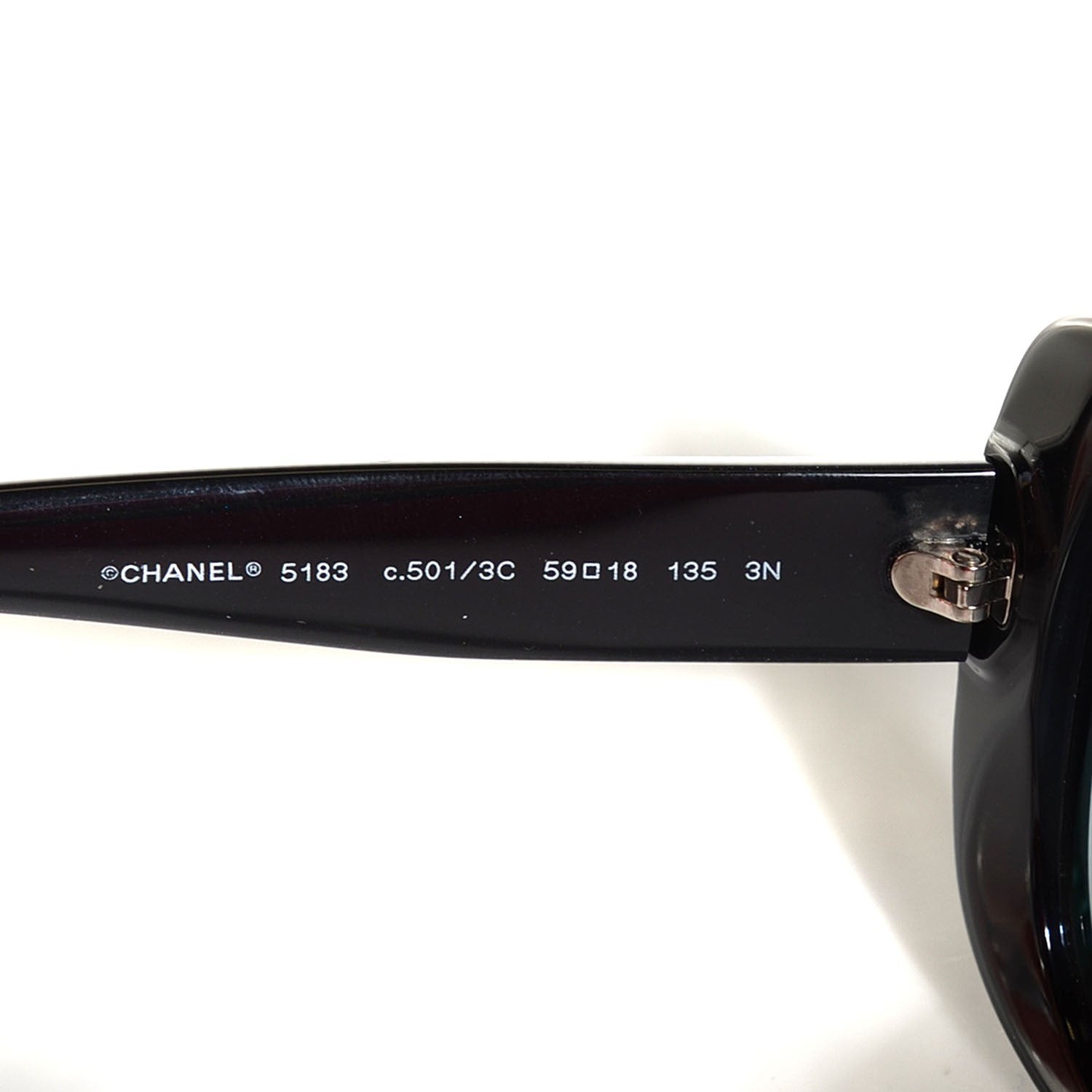 Chanel CC Logo Sunglasses 5183 Black 3 of 5