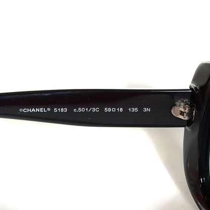 Chanel CC Logo Sunglasses 5183 Black 3 of 5