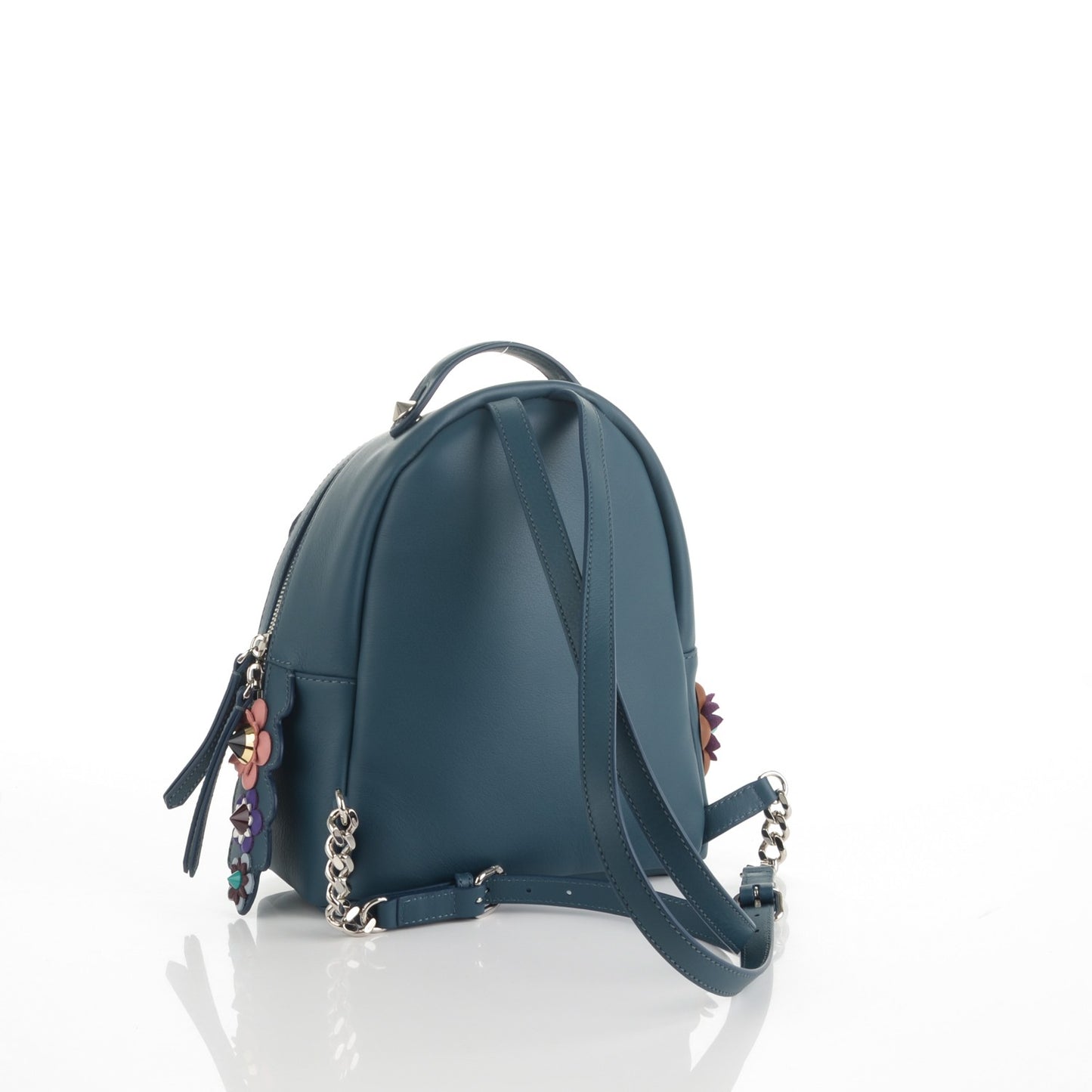 Calfskin Flowerland Mini Backpack Pavone Multicolor