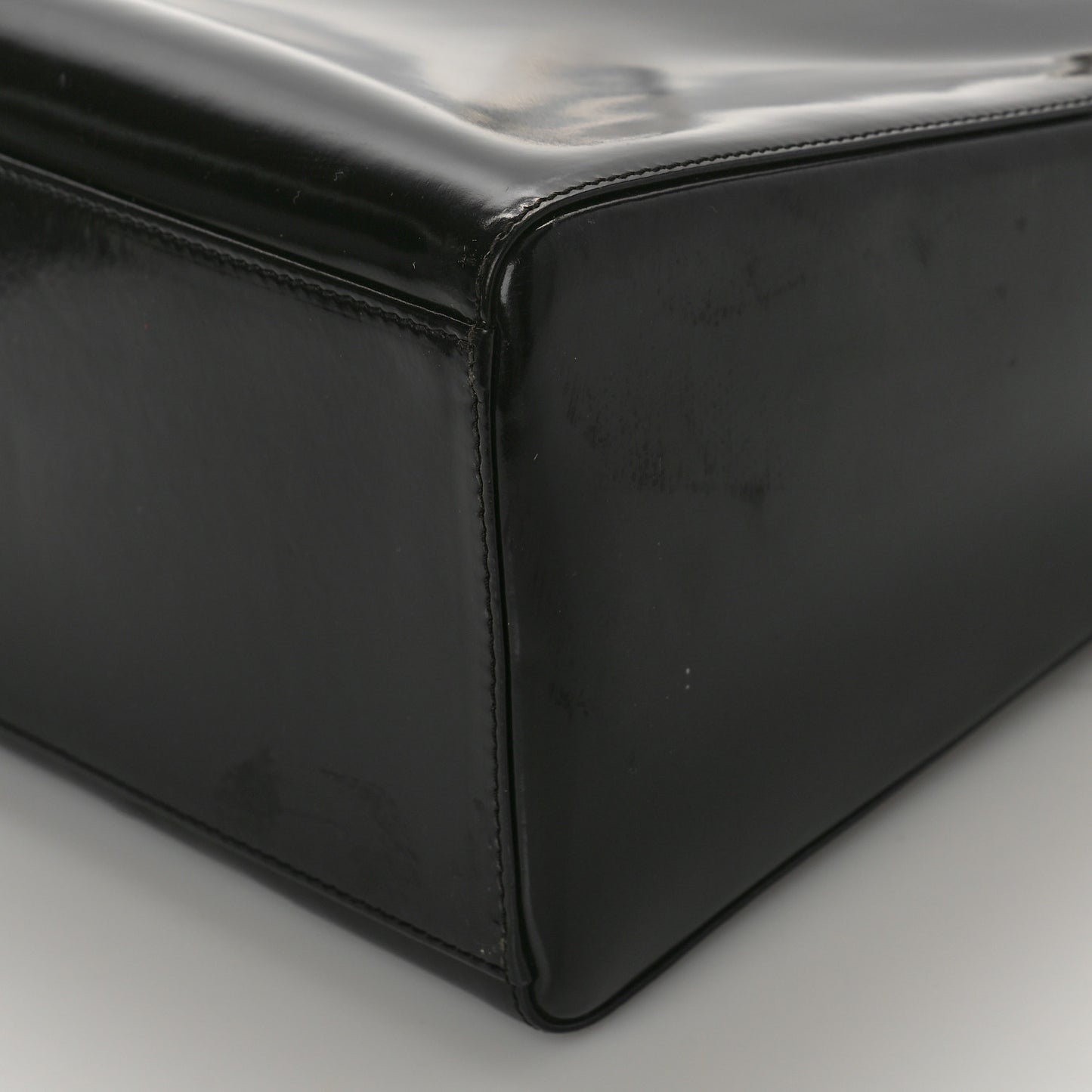 Glazed Calfskin Medium Lady Dior Black