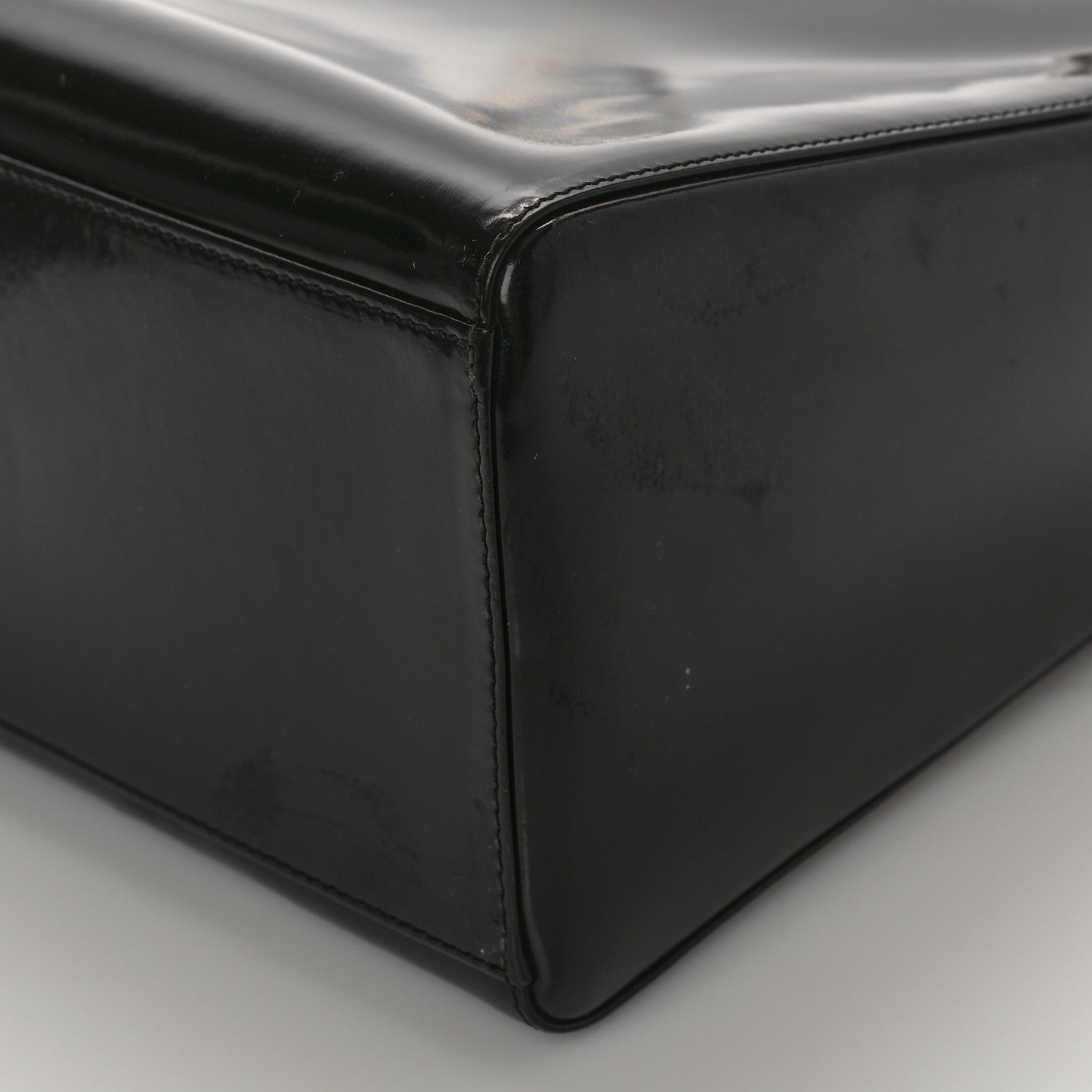Christian Dior Glazed Calfskin Medium Lady Dior Black 9 of 10
