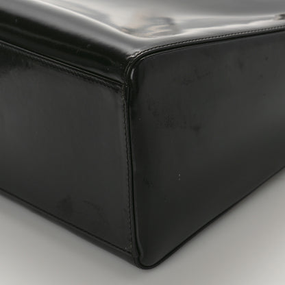 Christian Dior Glazed Calfskin Medium Lady Dior Black 9 of 10