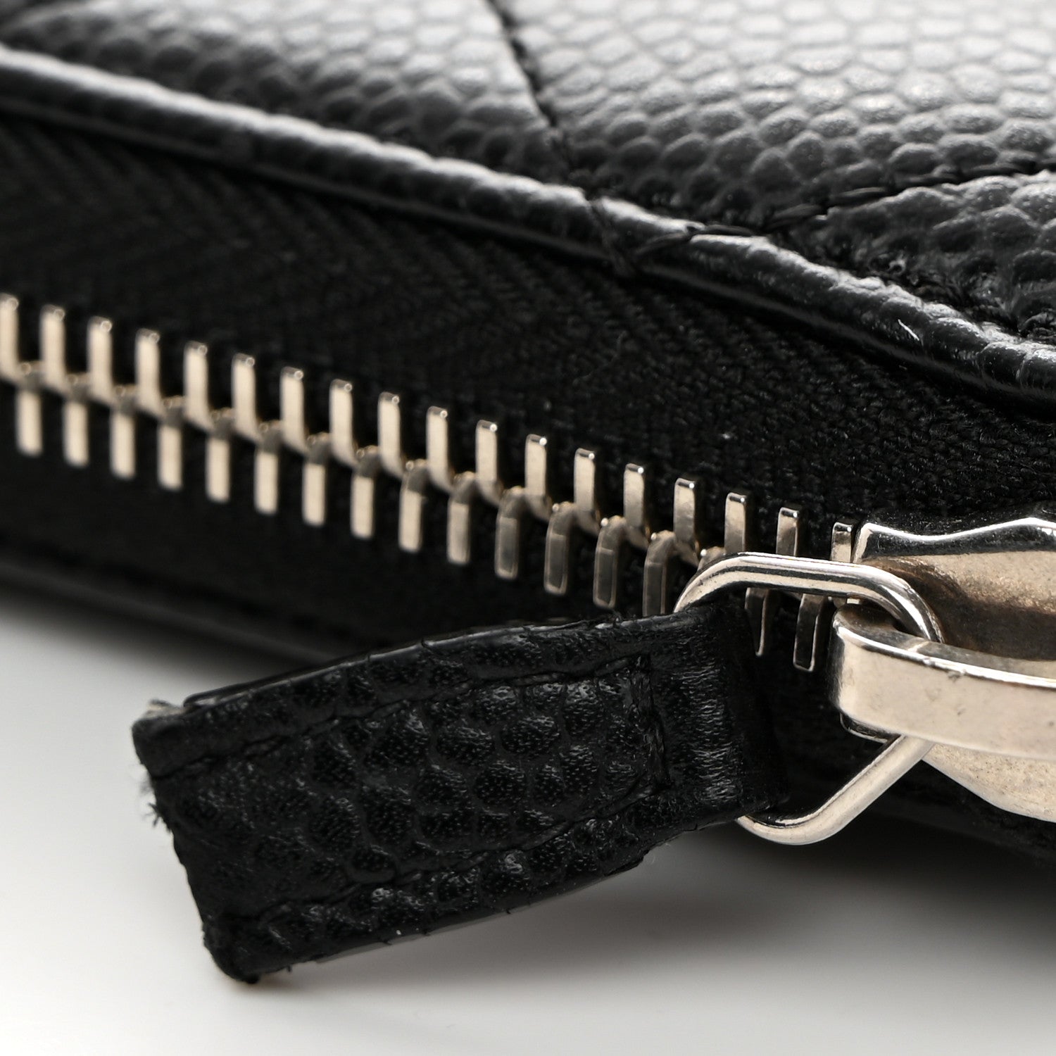 Chanel Caviar Quilted Large Gusset Zip Around Wallet Black 9 of 10